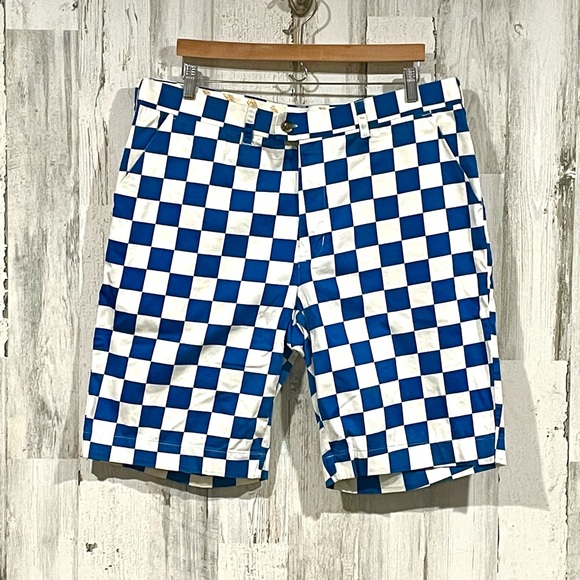 Loudmouth Other - LOUDMOUTH Men’s Blue Checkerboard Shorts Size 38